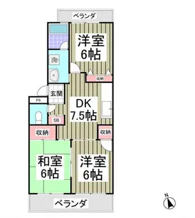 セントラルビレッジ【3階】の間取り