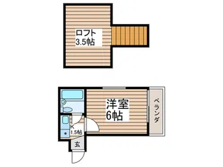 ジュネパレス柏第65【2階】の間取り