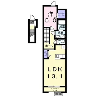 サンリットハウスグランデ A【2階】の間取り