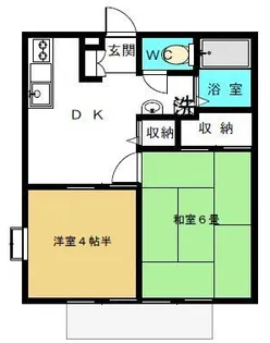 静浜ハイツ【1階】の間取り