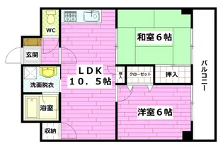 ノワール西原【5階】の間取り