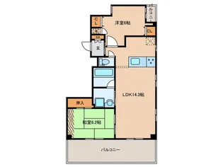 グラシアス上本町【11階】の間取り