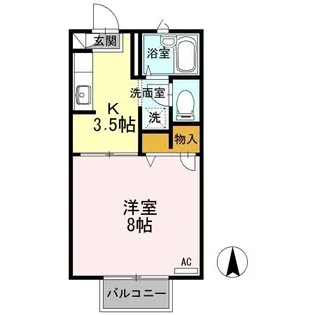 ラ・クラルテ【1階】の間取り