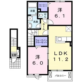 アリエッタ【2階】の間取り