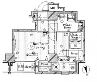 Le-lion牛込柳町【7階】の間取り