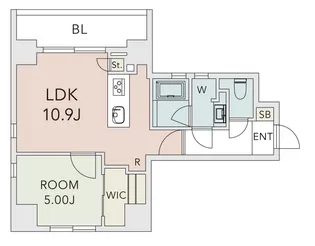 クレアーレ武蔵小山レジデンス【9階】の間取り