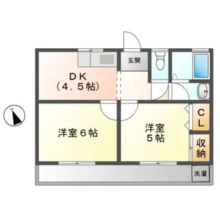 テナント山本【2階】の間取り