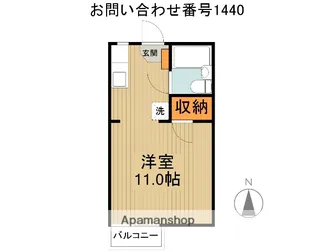 リバーサイドハイツC棟【1階】の間取り