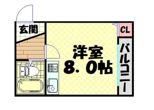 ポートビル坂本【4階】の間取り