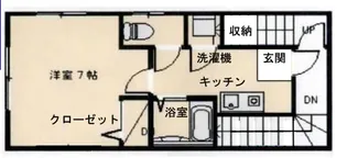 ハイアット清野【2階】の間取り