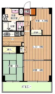 ガーデンアイル【5階】の間取り