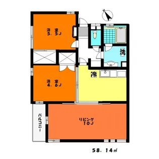 サイト西の台【1階】の間取り