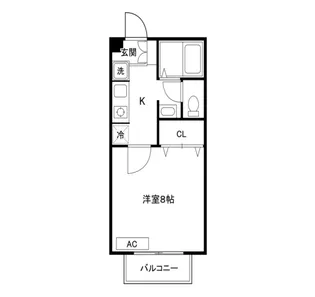 山王K2コート【1階】の間取り