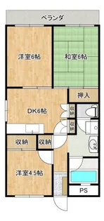シーダーズハイツ【9階】の間取り