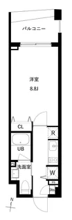 JMFレジデンス世田谷三宿【4階】の間取り