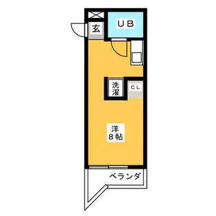 西須ヶ口ハイツ【1階】の間取り