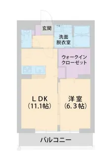 パラッツォ淵野辺II【1階】の間取り