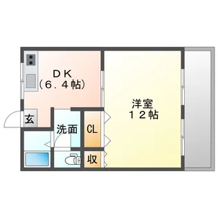 シティハウス北園【2階】の間取り