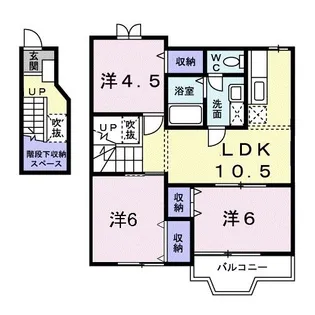 シャルマン・シャトレB【2階】の間取り