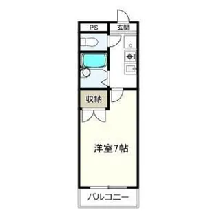 クレールたつた【3階】の間取り