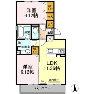 Liebe Westen【2階】の間取り
