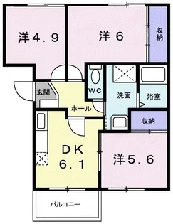 スターブルWAKO【3階】の間取り