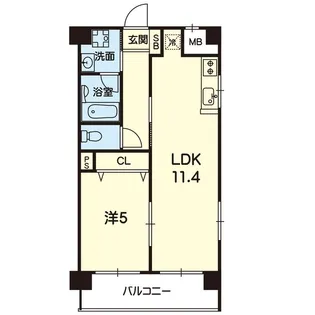 新屋敷エクシード【4階】の間取り
