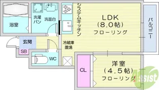 リーコーポ壱番館【1階】の間取り