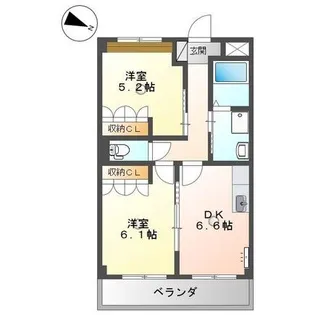 サンコート・タカオ【2階】の間取り