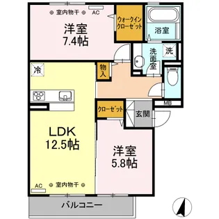 セゾン I【2階】の間取り