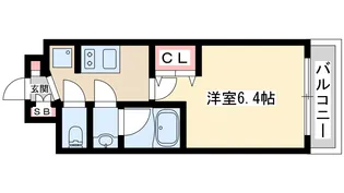 プレサンス神崎川ファインブレス【9階】の間取り