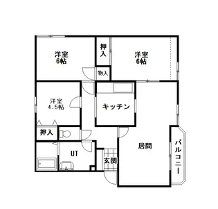 グリーンヒルズマンション・ミルフィーユ【2階】の間取り