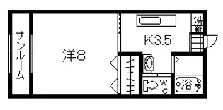 住吉ハイツ【2階】の間取り