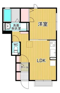 リブレストII【1階】の間取り