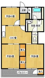 南西ハイツサカモト【2階】の間取り