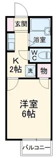 ピュアパレス 壱番館【1階】の間取り