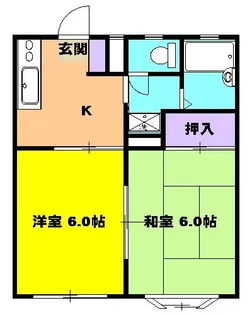 ハイツM【2階】の間取り