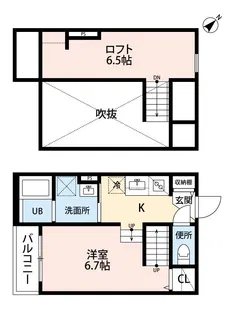 フォレット新大江【2階】の間取り