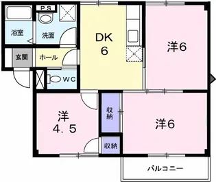 プラドール浜田【2階】の間取り