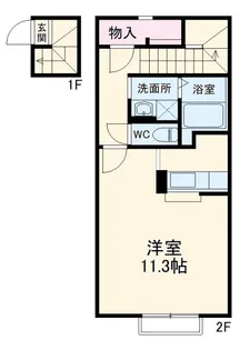 メゾンシャルムIV【2階】の間取り