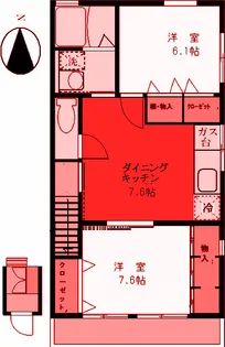 シティーコーポAMI21【2階】の間取り