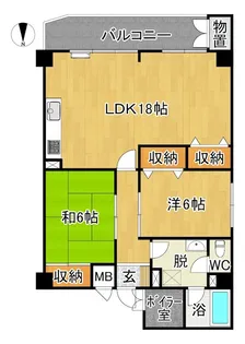 みちのくコーポ【3階】の間取り
