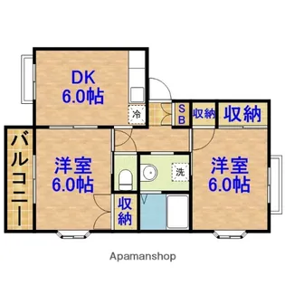 ニューエレガンス【1階】の間取り