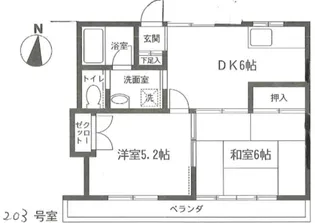 コーポビューティースカイ【2階】の間取り