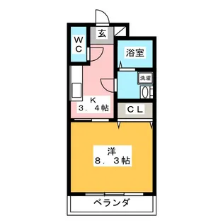 エアフォルク【3階】の間取り