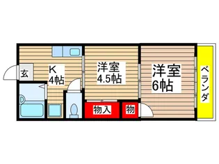 サンライズ壱番館【3階】の間取り