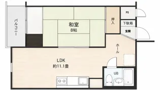 朝日プラザ高津第一【4階】の間取り