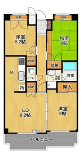 アネックス郡山【1階】の間取り