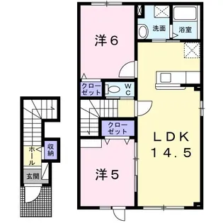 マルメロ(marmelo)【2階】の間取り