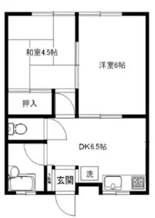 中宗岡ハイツ【1階】の間取り